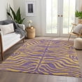 thumbnail image 6 of Addison Rugs Mayfield Premium Machine Washable Transitional Animal Print Purple Rectangle Rug, 9' x 12', 6 of 6