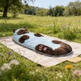 thumbnail image 6 of Taotanxi Flannel Cat Envelope Adult Sleeping Bag - (69" x 32") for Camping, Adorable Cats Envelopes Sleeping Bag, Adult Soft Sleeping Bag, Sleepovers & Home Lounging, Washable(Cow Cat), 6 of 9