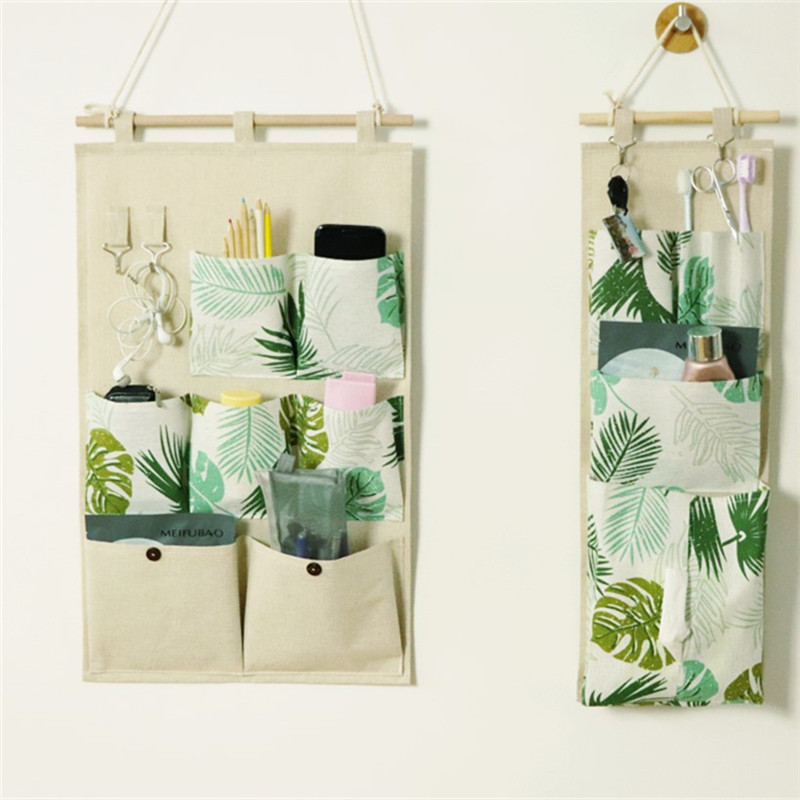 3/7 Pockets Door Wall Hanging Holder Bags Hanging Storage