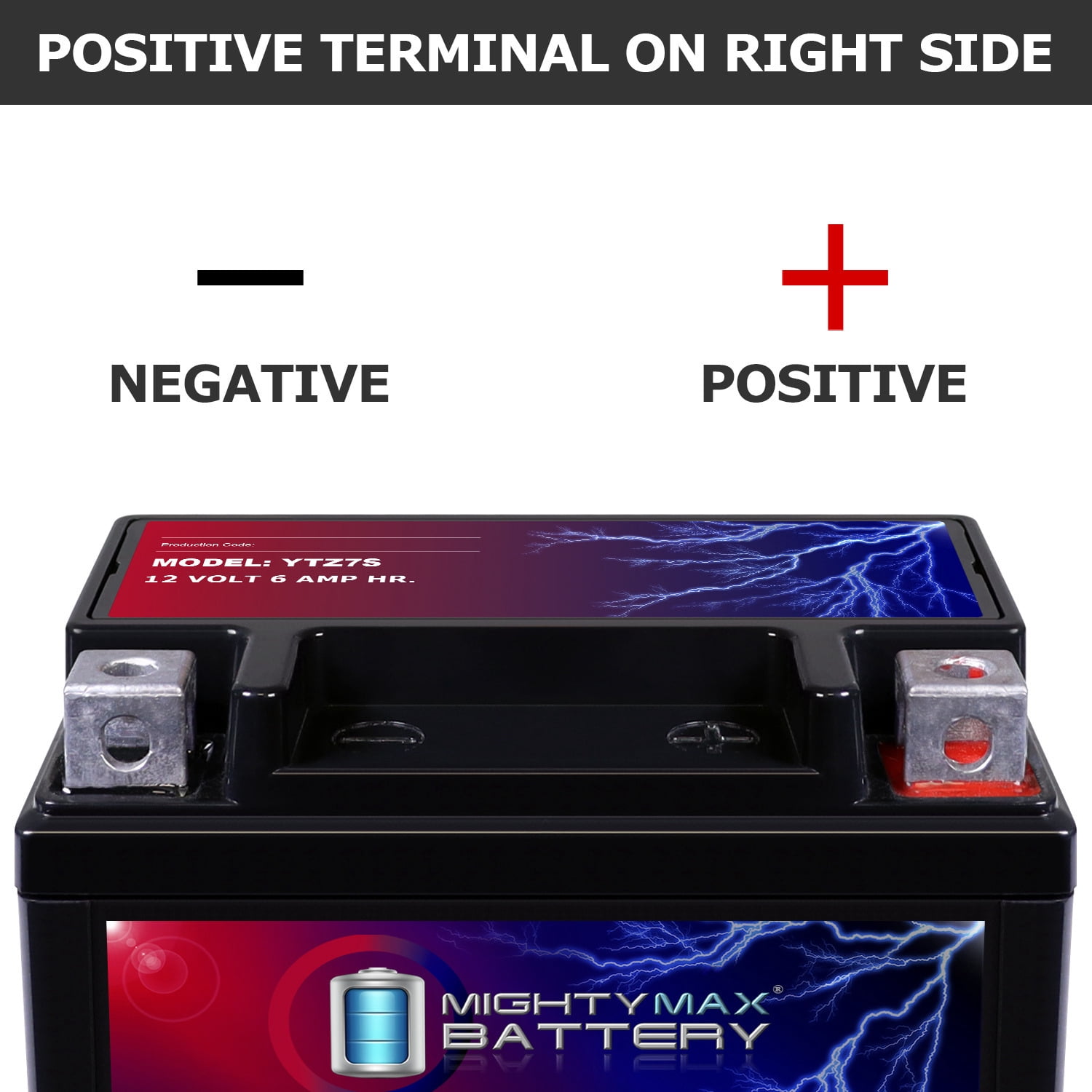 YTZ7S 12V 6AH Battery Replacement for Yuasa Sealed AGM Power Sport