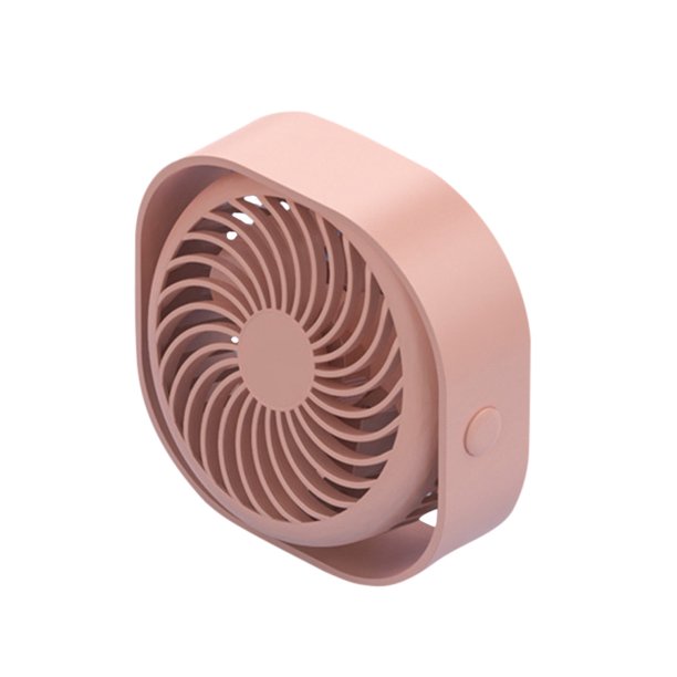 Ventilador de refrigeración de escritorio Tablero de mesa con alimentación por USB de bajo ruido 3 engranajes Mini ventilador eléctrico para el hotel de oficina en casa, rosa Scienceny HA5879-05B