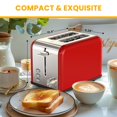 thumbnail image 2 of Toaster Simple Deluxe para 2 rebanadas y 6 unidades para dorar, acero inoxidable S, 2 of 7