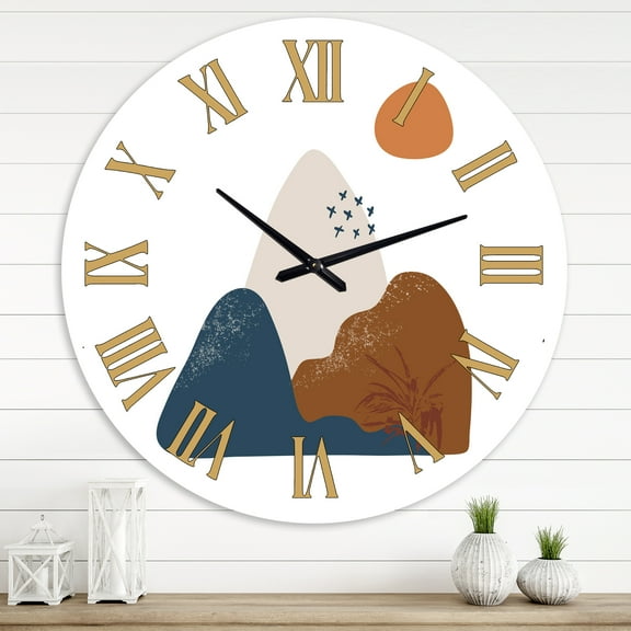 Designart 1 in Modern,Contemporary Wall Clock