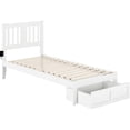 thumbnail image 3 of Pemberly Row Lit de Rangement Simple TG avec Chargeur USB en Blanc, 3 of 6