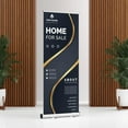 thumbnail image 2 of 33x81" Custom Retractable Banner Stand Signs Roll up Personalized Display with travel case for Business and Trade Shows Advertising, 2 of 4