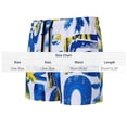 thumbnail image 3 of FRSASU Men's Swim Trunks with Compression Lined Drawstring Swim Shorts Quick Dry Swimwear Boardshorts with Boxer Brief Liner Blue, 3 of 5