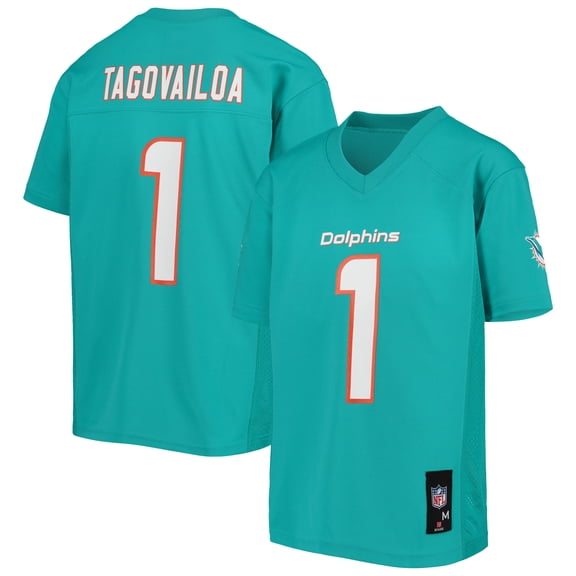 Youth Tua Tagovailoa Aqua Miami Dolphins Replica Jersey