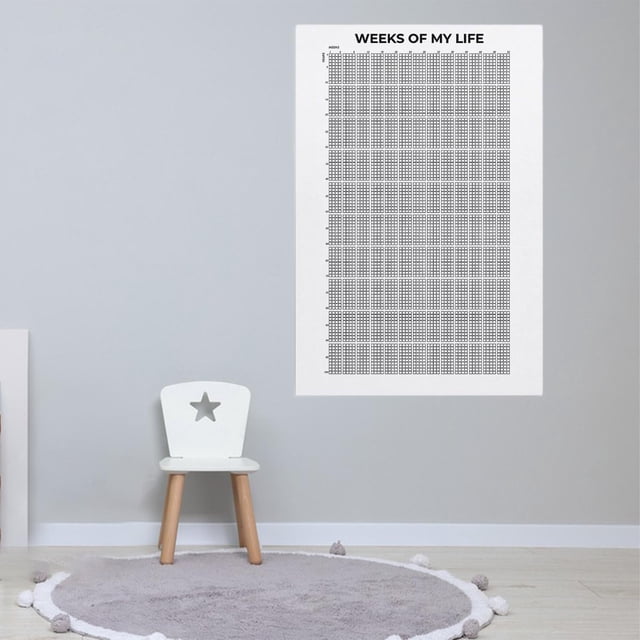 Calendario de pared con las semanas de , adorno de pared, recuerdo, decoración de pared, póster sin marco, póster de vida para cocina
