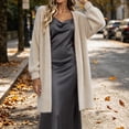 thumbnail image 6 of Gamivast Long Cardigan Sweaters for Women Plus Size Fuzzy Open Front Duster Coat Soft Fluffy Knit Outerwear Long Sleeve Casual Loungewear Cozy Cover Up for Fall Winter, 6 of 7
