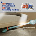 thumbnail image 6 of ROOMIE ROBIN Stick Corded Vacuum Cleaners, 450W, Bagless HEPA Filter, Lightweight 2 in 1 Handheld with Powerful Suction, Large Dust Capacity, 6 of 6