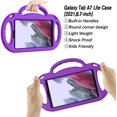 thumbnail image 4 of LTROP Samsung Galaxy Tab A7 Lite Case 8.7 Inch 2021,Galaxy Tab A7 Lite Case with Shoulder Strap,Shockproof Handle Stand Kids Case for Samsung Galaxy Tab A7 Lite 8.7" (SM-T220/T225/T227), Purple, 4 of 9
