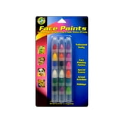 Crafty Dab 80019 Face Paint Stackable Crayons 18/Pkg-Bright, Pearl & Brilliant