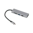 thumbnail image 1 of Hub USB C 5 en 1 con USB3.0 USB2.0 Ranura para tarjeta de almacenamiento Ranura para tarjeta de memoria Interfaz multimedia HD Adaptador multipuerto para tableta IOS, 1 of 5