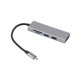 thumbnail image 1 of Hub USB C 5 en 1 con USB3.0 USB2.0 Ranura para tarjeta de almacenamiento Ranura para tarjeta de memoria Interfaz multimedia HD Adaptador multipuerto para tableta IOS, 1 of 5