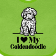 thumbnail image 4 of Inktastic I Love My Goldendoodle Dog Boys or Girls Baby Bib, 4 of 4