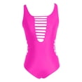 thumbnail image 4 of Bathing Suit For Women- "Women's Chic Neck Swimsuit Color Straps Open Back Triangle Design", Bikini Femme, 4 of 5