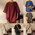 thumbnail image 6 of Men Summer Cotton Loose Short Sleeve T-shirts Fashion Retro All-match Streetwear, 6 of 10