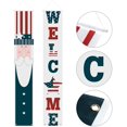 thumbnail image 3 of Independence Day Welcome Porch Sign Banners Patriotic Welcome Porch Sign 4th of July Polyester Door Sign Uncle Sam Hanging Banner Welcome Hanging Banner for Independence Day Veterans Day, 3 of 7