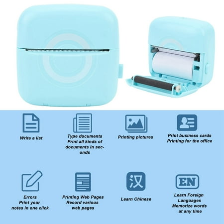 Mini Sticker Printer, Portable Thermal Printer with APP, Pocket Printer ...