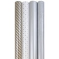thumbnail image 2 of JAM Paper Silver Pattern Wrapping Paper, All Occasion, 64 Sq. ft Total, 4/Pack, 2 of 5