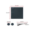thumbnail image 3 of Corbata de lunares para hombres INSPIRE CHIC para el Día del Padre, juego de clip de corbata, gemelos y pañuelo de bolsillo para bodas de negocios en negro y azul, 3 of 6