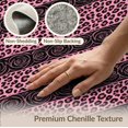 thumbnail image 6 of ODIKA Leopard Spotted Diagonal Cheetah Abstract Inspired Pink Print Refined Structured Non-Slip Low Profile for Guest Room, Lounge, Apartment, 6 of 7