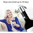 thumbnail image 3 of 2 Pack Stainless Steel Wine Stoppers, Reusable Wine Bottle Stopper Sealer with Silicone Plug, Beverage and Wine to Keep Fresh, Ideal Gift for Wine Lover, 3 of 7