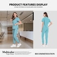 thumbnail image 5 of VIAOLI Scrubs Set for Women Nurse Uniform Jogger Set Stretch Top & Pants with Multi Pocket for Nurse Workwear, 5 of 7