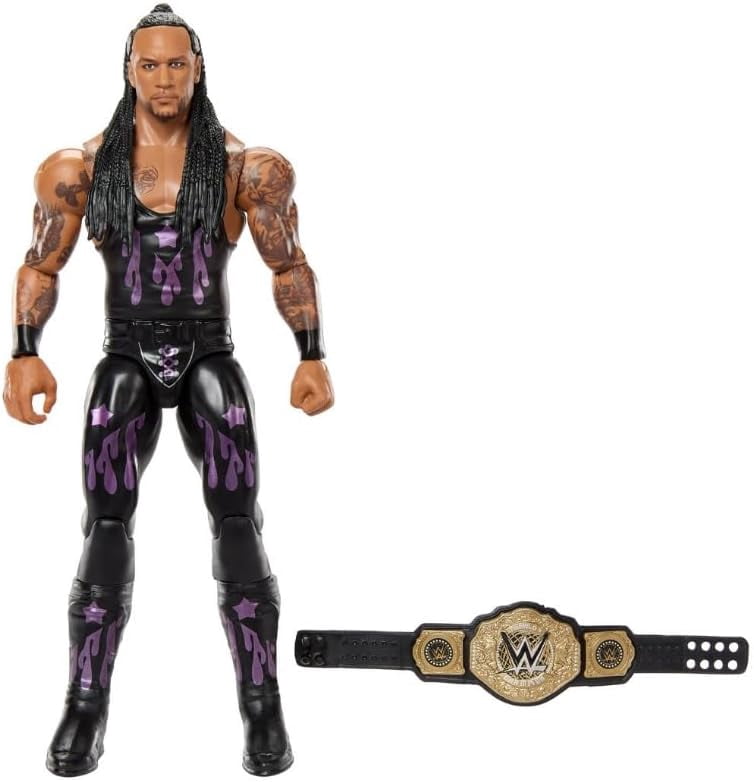 Damian Priest - WWE Main Event Champions 2026 Mattel Toy Wrestling Action Figure w/ World Heavyweight Championship