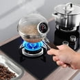 thumbnail image 4 of Hzzsbu Home Coffee Bean Roaster Tool - Portable Stainless Steel Handy Coffee Roaster Mesh Pan Tool with Thermometer for Home & Outdoor Coffee Beans Baking, 4 of 7