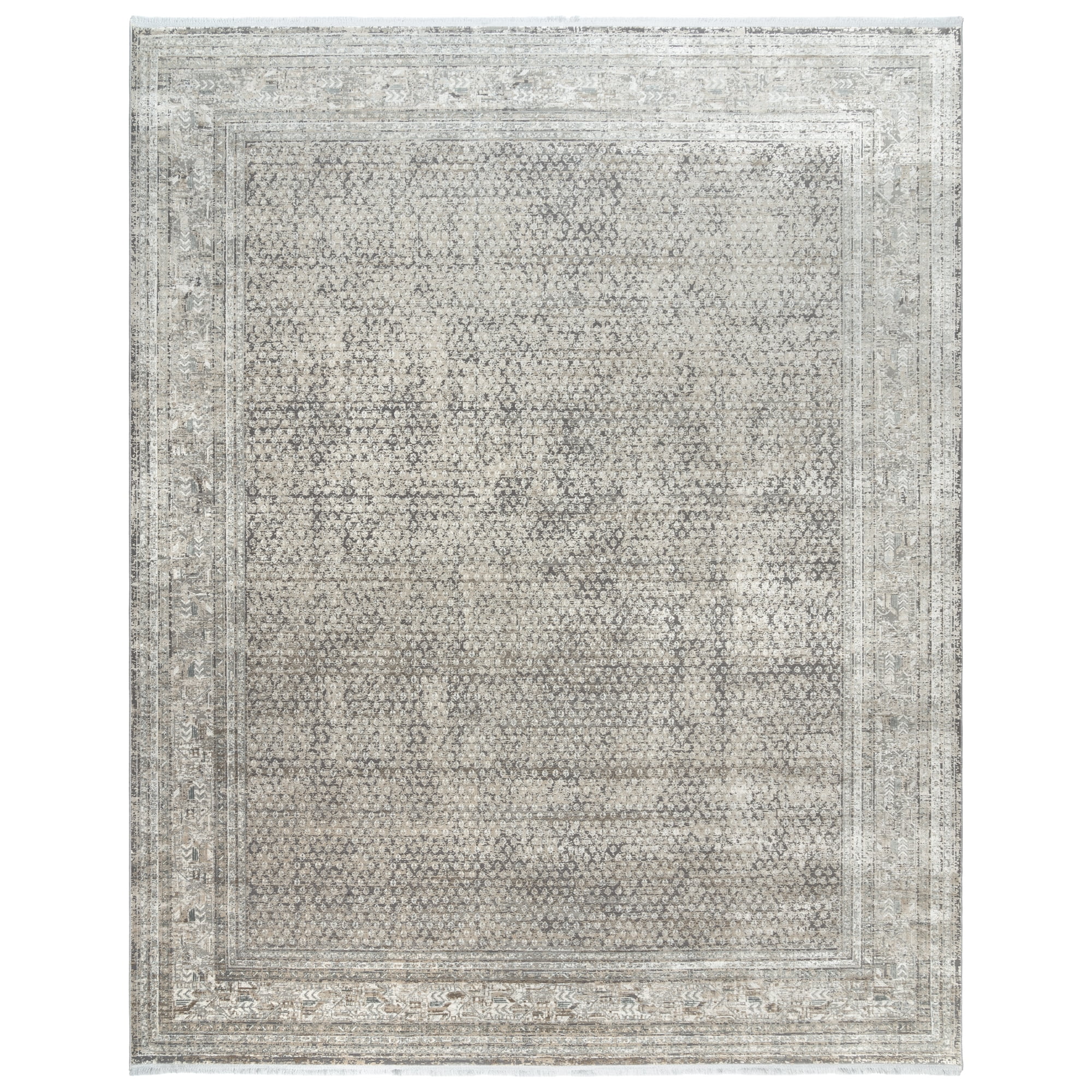 Gertmenian Florance Modica Transitional Oriental Grey Indoor Area Rug, 8x10
