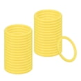 thumbnail image 1 of Anillos de lanzamiento de plástico Uxcell para botellas, anillos de carnaval, aros de plástico para práctica de velocidad y agilidad, favor de fiesta al aire libre de 2.8 pulgadas, amarillo, 1 of 7