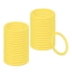 thumbnail image 1 of Anillos de lanzamiento de plástico Uxcell para botellas, anillos de carnaval, aros de plástico para práctica de velocidad y agilidad, favor de fiesta al aire libre de 2.8 pulgadas, amarillo, 1 of 7