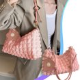 thumbnail image 4 of Bolso de mano para mujer, suave, plegable, para hombro, para llevar debajo del brazo, moderno, ligero, tipo tote, tipo bandolera., 4 of 7