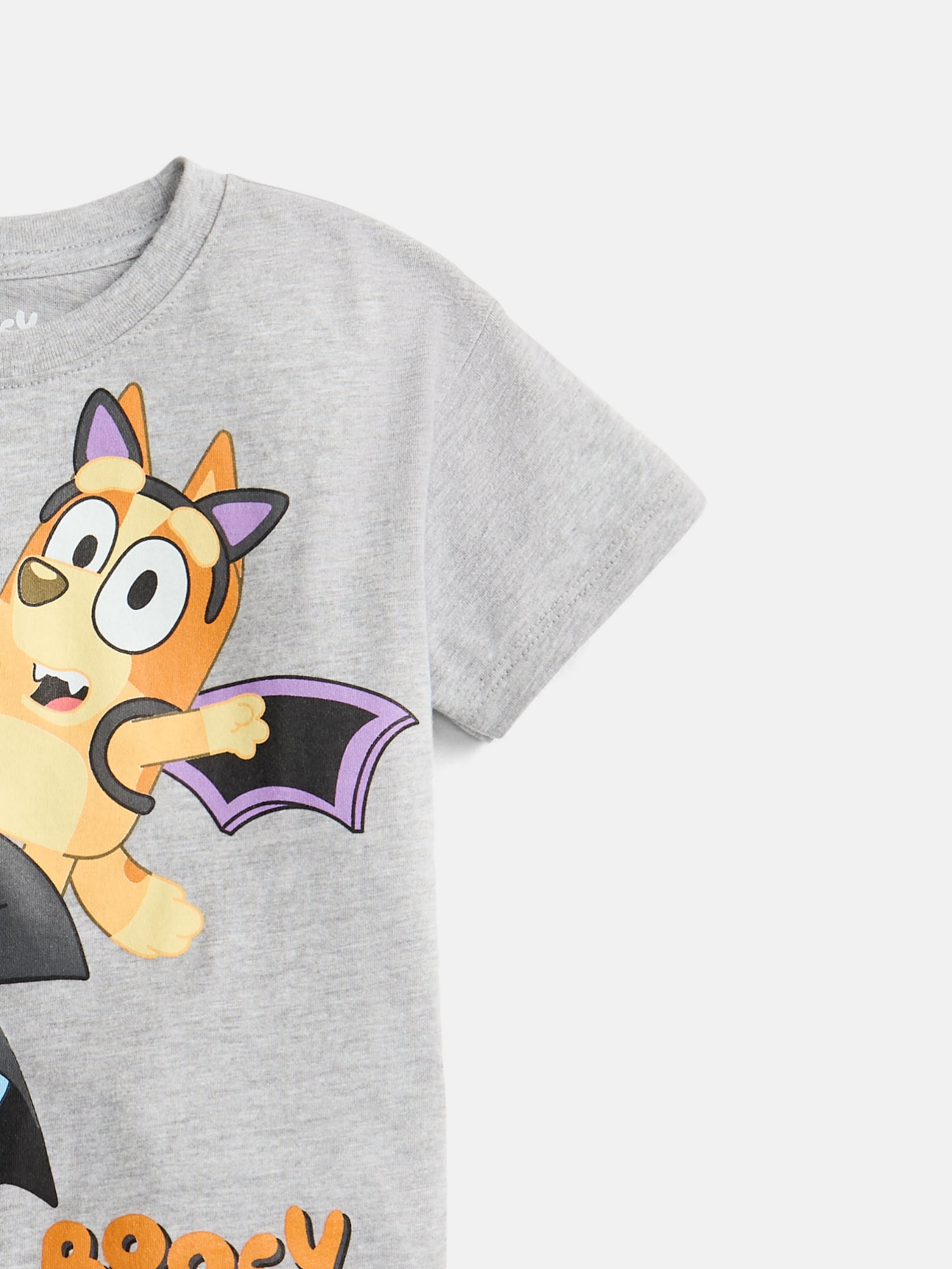 Bluey Toddler Girls Halloween Crewneck Tee with Short Sleeves, Sizes 12M-5T