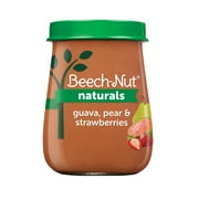 Beech-Nut Naturals Stage 2 Baby Food, Guava Pear & Strawberries, 4 oz Jar