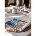 thumbnail image 6 of Gingerbread Christmas Cloth Napkins Set of 4 Reusable Dinner Napkins, Xmas Tree Snowflake Blue Cocktail Napkin Washable Table Napkins for Wedding/Holiday Party/Baby Shower 20"x20", 6 of 7