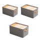 thumbnail image 5 of Organizador Sujetadores Caja Almacenamiento Plegable para Pantalones Vaqueros Doméstico Tela (gris M), 5 of 7