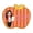Orange stripes, variant on KRONDO Apple Shaped Classroom Welcome Mat, Soft Velvet Teacher Decor Rug, Non-Slip Back to School Doormat for School Entrance Kindergarten Reading Nook