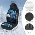 thumbnail image 7 of Uorisanigo Car Seat Cover Fluffy Fur Seat Covers 2-Pack Soft Boho Sea Turtle Seats Cushions Universal Fits Most Cars SUVs, Automotive Interior Accessories, Coral Velvet Cloth, 7 of 7
