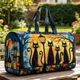 thumbnail image 7 of Hippie Journey Van Quilted Duffel Bag, Boho Bag Vintage Floral Hippie Van Travel Duffle Bag, Boho Travel Weekender Bags, 7 of 7