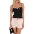 thumbnail image 1 of Gupgi Lace Cami Crop Top for Women Backless Sleeveless Camisoles Ruched Tank Top, 1 of 4