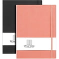 TRAHOOB5 College Ruled Notebook Softcover Journals (2Pack) Large