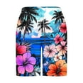 thumbnail image 4 of Mens Swim Trunks Swim Shorts Quick Dry Beach Swimsuit Casual Shorts with Drawstring, 4 of 4