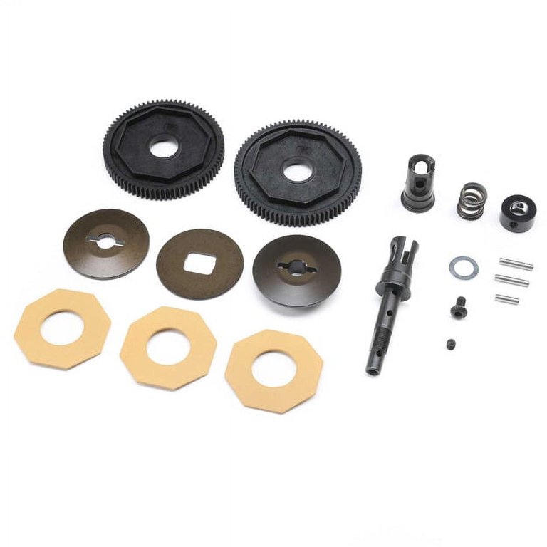 Team Losi Racing TLR344037 Carbon Front Arm Inserts - 8X Option Parts For Gas RC Cars & Trucks