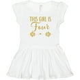thumbnail image 3 of Inktastic 4th Birthday Gold 4 Year Old Party Girls Girls Toddler Dress, 3 of 5