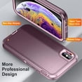 thumbnail image 5 of JTCASES for IPhone XR Case, Shockproof Anti-drop PC Frame Anti-slip Strip Silicone Back Shell Rugged Anti-scratch for IPhone XR (6.1" 2018) - Purple, 5 of 8