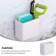 thumbnail image 5 of GOOHOCHY 1 cubo para pasta de dientes de pared, práctico soporte para cepillos de dientes para el hogar., 5 of 5