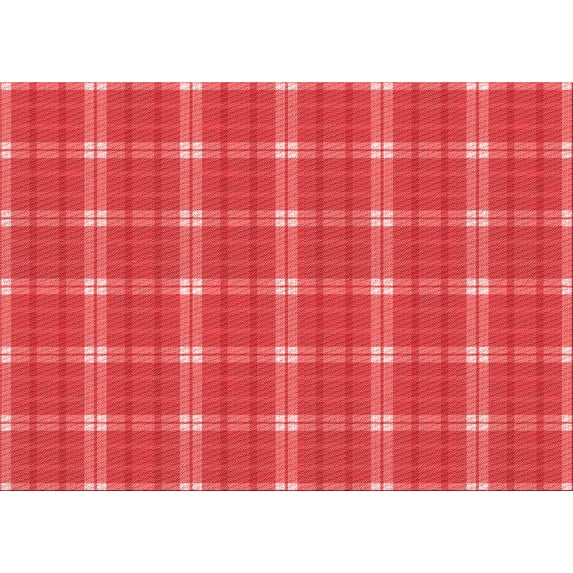 Ahgly Company Indoor Rectangle Patterned Bean Red Area Rugs, 7' x 10'