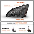 thumbnail image 2 of [Halogen Style] For 2004-2009 Lexus RX330 RX350 Smoke Headlights Lamps LH+RH, 2 of 6
